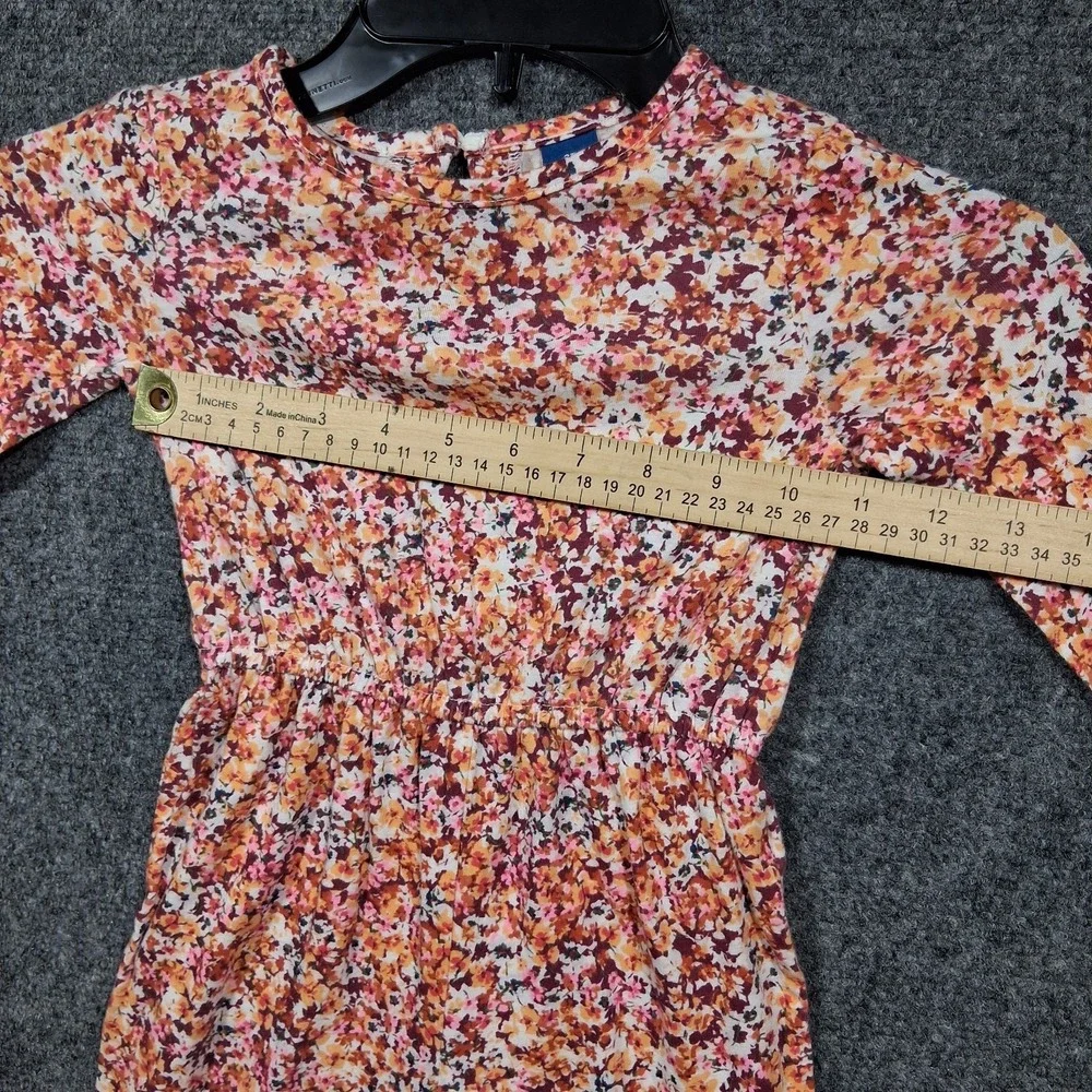 Old Navy Girls 2T Multifloral Long Sleeve‎ Everyday Cotton Jumpsuit 765408-02